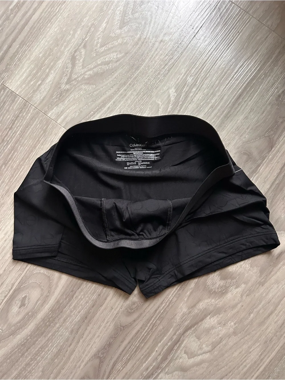 Calvin Klein | CK Black Low Rise Jacquard Trunk in Black (Small)